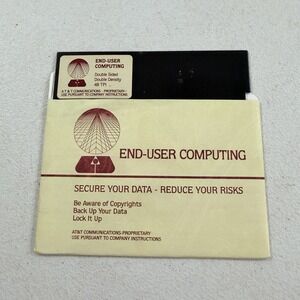 At&T Communications End-User Computing 5.25" Double Sided 48 TPI Floppy Diskette